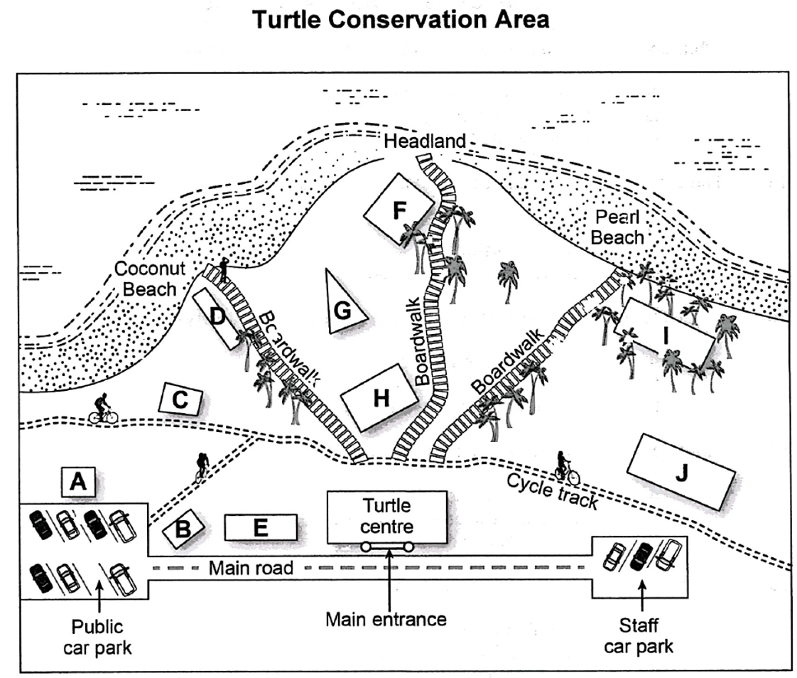 Map for Turtle Conservation Area