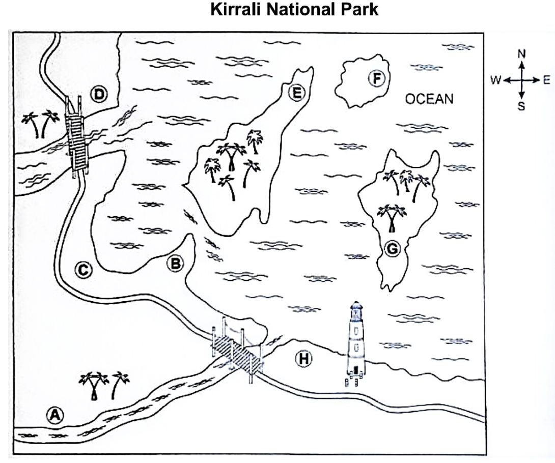 Map for Kirrali National Park