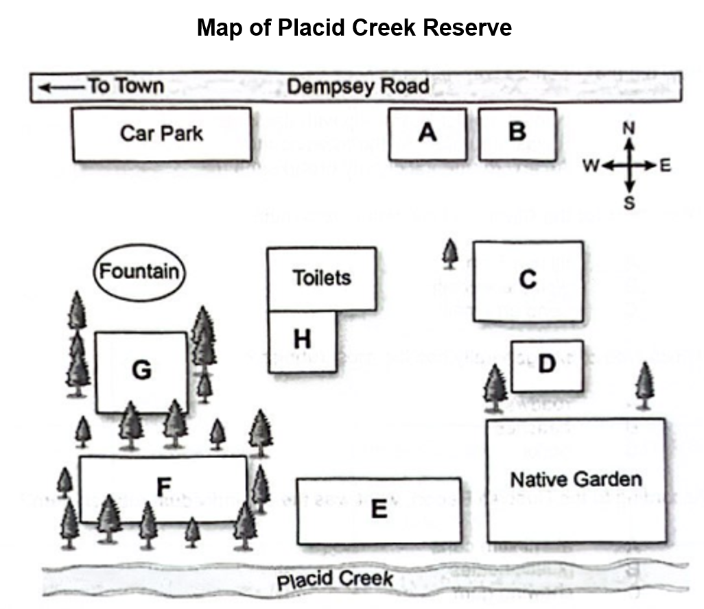 Map for Placid Creek Reserve